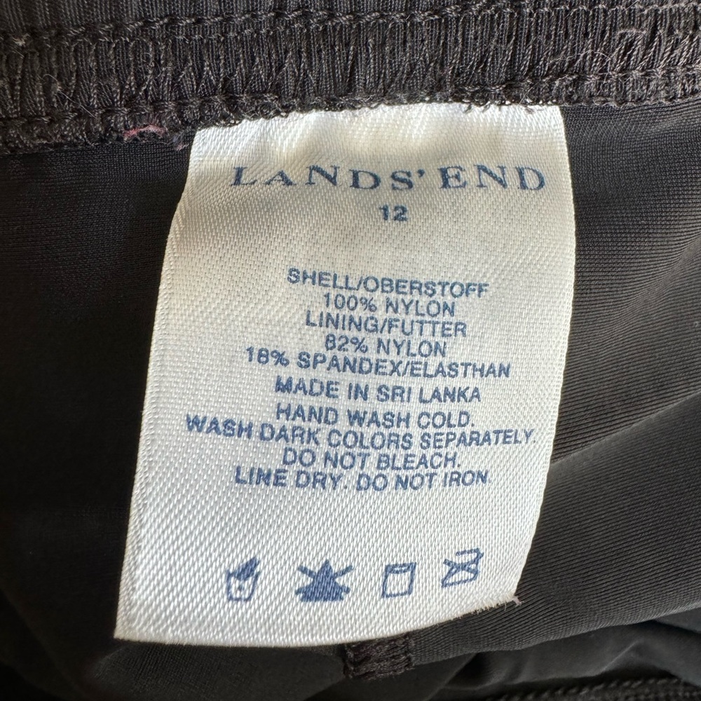 Land’s End black hiking shorts size 12 - Picture 3 of 5
